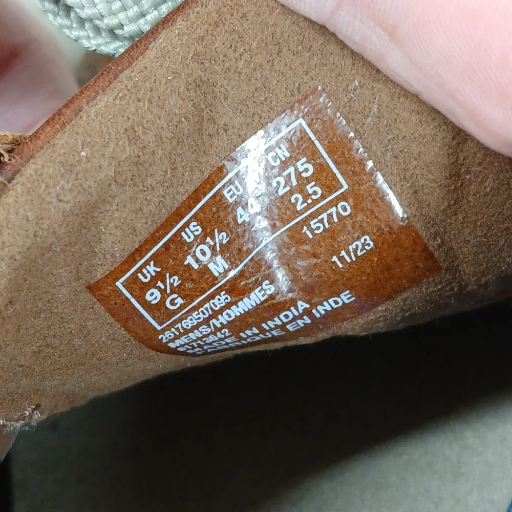 Clarks Bradley Free Loafers Men's 10.5 Brown Leather Lace Up Comfort